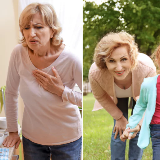 Erika är aktiv och full av energi i 70-årsåldern.